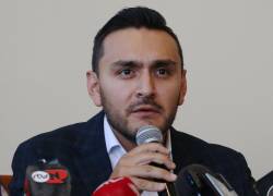 Rueda de prensa de Sebastián Barreiro, hijo de Verónica Abad.