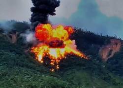 Imagen obtenida de un video compartido por las Fuerzas Armadas del operativo realizado en Buenos Aires.