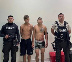 Los dos presuntos sospechosos del asesinato en el mercado Montebello.