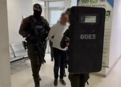 Fotografía de alias Fede bajo custodia de la Policía de Colombia.