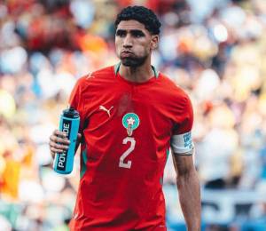 Achraf Hakimi, capitán de la selección de Marruecos.