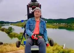 Captura del video que captó la muerte del creador de contenido.