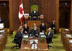 Fotografía de una audiencia parlamentaria de Canadá.