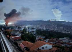 Imagen de las explosiones registradas en Caracas el 3 de enero.