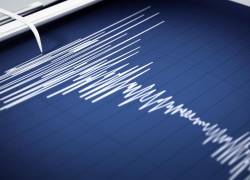 Un sismógrafo registrando un temblor.