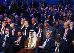 Miembros de la OPEP+ y sus aliados reunidos en Moscú, Rusia.