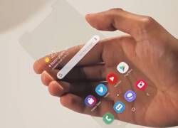 Imagen de celular transparente.