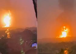 Un volcán de lodo entró en erupción en San Juan de Urabá, Antioquia.