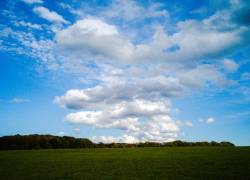 Paisaje con un cielo despejado