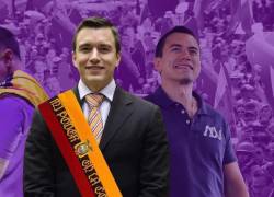 Daniel Noboa fue reelecto con el 56 por ciento de los votos.