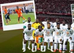 Collage de imágenes de la Selección de Costa de Marfil.