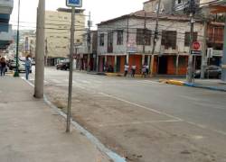 Las calles del centro de Esmeraldas se vaciaron la tarde de este miércoles por temor a enfrentamientos.