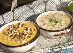 Presentación de ceviches ecuatorianos durante el lanzamiento del festival gastronómico 'Guayquil de mis sabores'.
