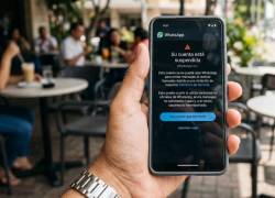 Alerta oficial de suspensión de cuenta de WhatsApp.