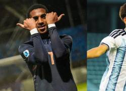 Hólger Quintero es jugador de Ecuador, mientras que Giovanni Baroni es jugador de Argentina.