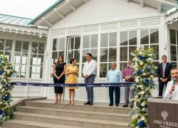 Durante la inauguración de la Estación Fluvial del Parque Histórico, el CEO de la cadena Oro Verde Hotels, Edmundo Kronfle, dirigió unas palabras e invitó a la comunidad a realizar sus eventos en este nuevo espacio.
