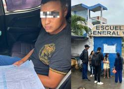 En la Escuela General Villamil, en Esmeralda fue detenido el presidente de una junta receptora por haber sustraído cuatro papeletas.