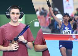 Fernando Pozo y Silvia Ortiz, ganadores de Oro en tiro deportivo y maratón.
