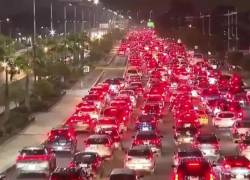 Una fiesta de Halloween en Palmar del Río generó un colapso de tránsito en la avenida Samborondón.