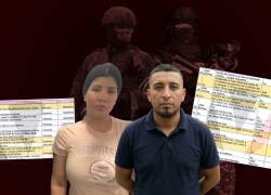 En la composición fotográfica aparece Verónica Briones junto a su hermano José Briones, ambos detenidos.