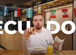 Ibai Llanos probó encebollado ecuatoriano y su reacción emocionó a miles en redes.