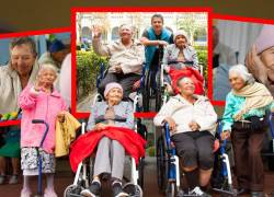 Abuelitas del Centro Gerontológico del Patronato San José en Quito.