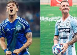 Luca Klimowicz es jugador de Emelec, mientras que Damián Díaz es jugador de Guayaquil City.