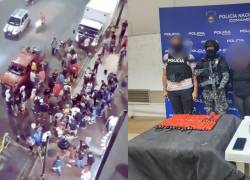 Sicariato en la avenida Malecón de Guayaquil y la aprehendida con 40 cartuchos de dinamita.
