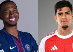 Willian Pacho es jugador del PSG, mientras que Piero Hincapié es jugador del Arsenal.