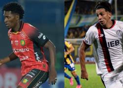 Jorge Ordoñez es jugador del Deportivo Cuenca, mientras que Alexis Cuello es jugador de San Lorenzo.