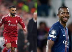 Mohamed Salah es jugador de Liverpool, mientras que Willian Pacho es jugador de PSG.