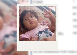 Reportan la desaparición de Aitana Valentina Gonzabay, de tan solo un año de edad.