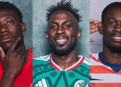 Alphonso Davies es jugador de Canadá, Julián Quiñones es de México y Folarin Balogun es de Estados Unidos.