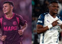 Dylan Aquino es jugador de Lanús, mientras que Yerlin Quiñonez es jugador de Liga de Quito.
