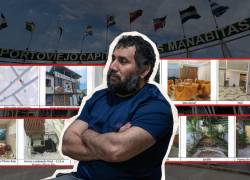 En la imagen aparece alias Fito, acompañado al fondo por varias propiedades vinculadas a su entorno cercano.