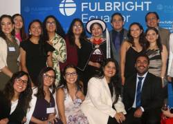 Imagen con la que Becas Fulbright en Ecuador dieron a conocer a varios de sus beneficiarios.
