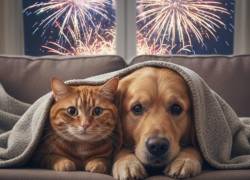 Fuegos artificiales en Navidad y Año Nuevo: expertos alertan por los graves daños que pueden causar a perros y gatos
