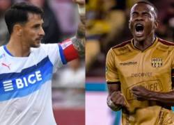 Fernando Zampedri es jugador de Universidad Católica de Chile, mientras que Jhonny Quiñónez es jugador de Barcelona SC.