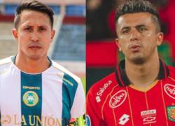 Franklin Guerra es jugador de CD La Unión, mientras que Andrés López es jugador de Deportivo Cuenca.