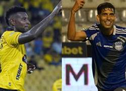 Gustavo Vallecilla es jugador de Barcelona SC, mientras que José Cevallos es jugador de Emelec.