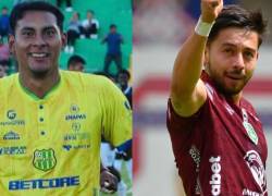 Justin Peñarrieta es jugador de Gualaceo SC, mientras que Nicolás Dávila es jugador de Mushuc Runa.