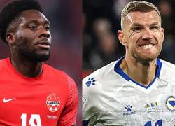 Alphonso Davies es de Canadá, mientras que Edin Džeko es de Bosnia.