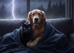 ¿Cómo calmar a tu mascota durante una tormenta eléctrica?
