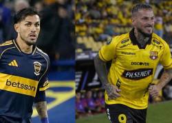 Leandro Paredes es jugador de Boca Juniors, mientras que Dario Benedetto es jugador de Barcelona SC.