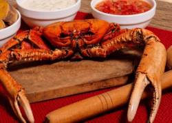 Imagen del cangrejo rojo cocinado. En Ecuador entra en veda este 15 de agosto hasta el 15 de septiembre.
