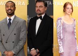 Entre los nominados a mejor actor figuran Michael B. Jordan, Leonardo DiCaprio, Emma Stone y Jessie Buckley.