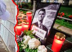 Composición visual de Charlie Kirk y su presunto atacante.