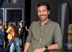 Foto del actor y director Jaime Tamariz realizada en su academia de actuación 'Teatriz'.