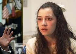 El presidente de EE.UU., Donald Trump, y la joven sometida a la eutanasia, Noelia Castillo.