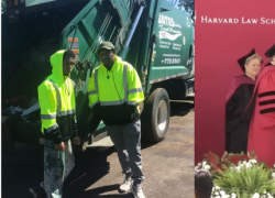 La historia de Rehan Staton, el joven que trabajaba como recolector de basura y logró graduarse en Harvard